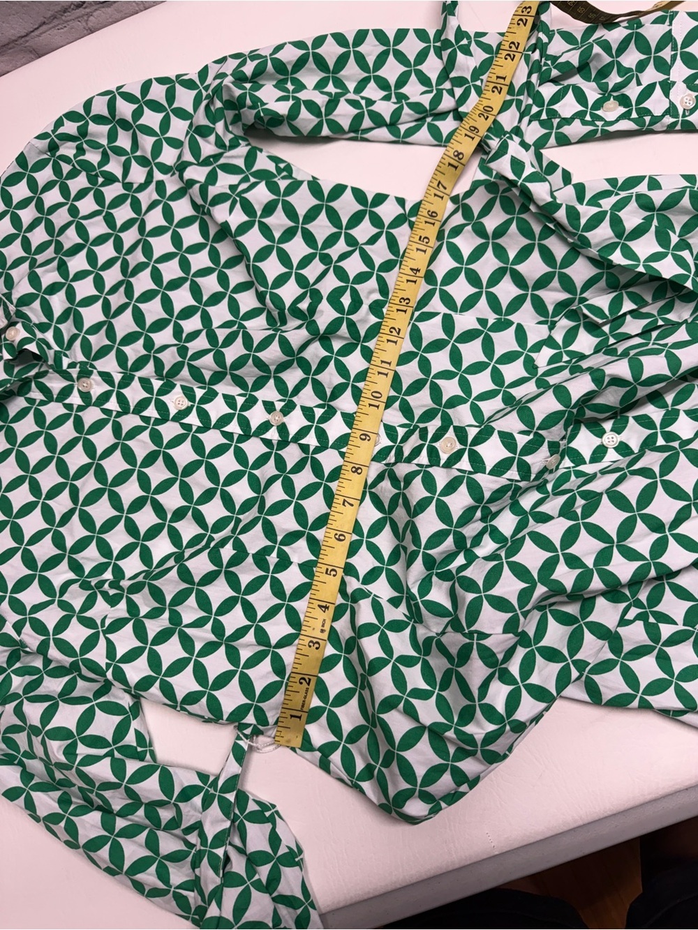 Boden Green Geometric  Shirt Dress size 8R - Picture 14 of 14